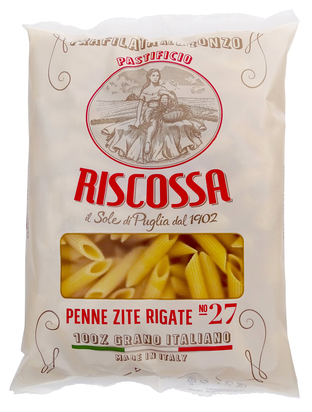 Penne Riscossa Zite Rigate 500 gr