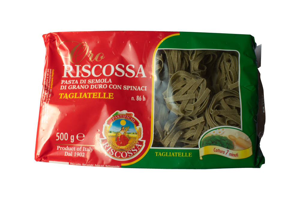 Tagliatelle verdes Riscossa 500 gr