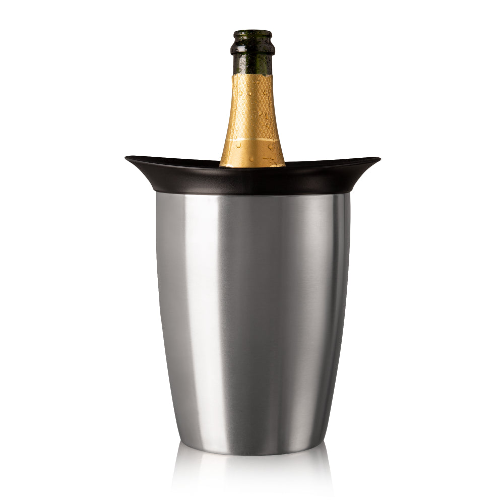 Vacuvin Enfriador Activo para Champagne Elegante Acero Inoxidable