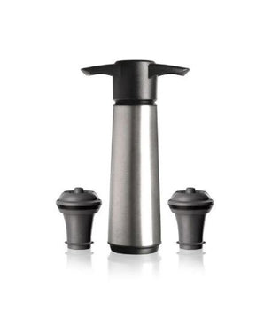 Vacuvin Bomba Y 2 Tapones Preservadores De Vino De Acero