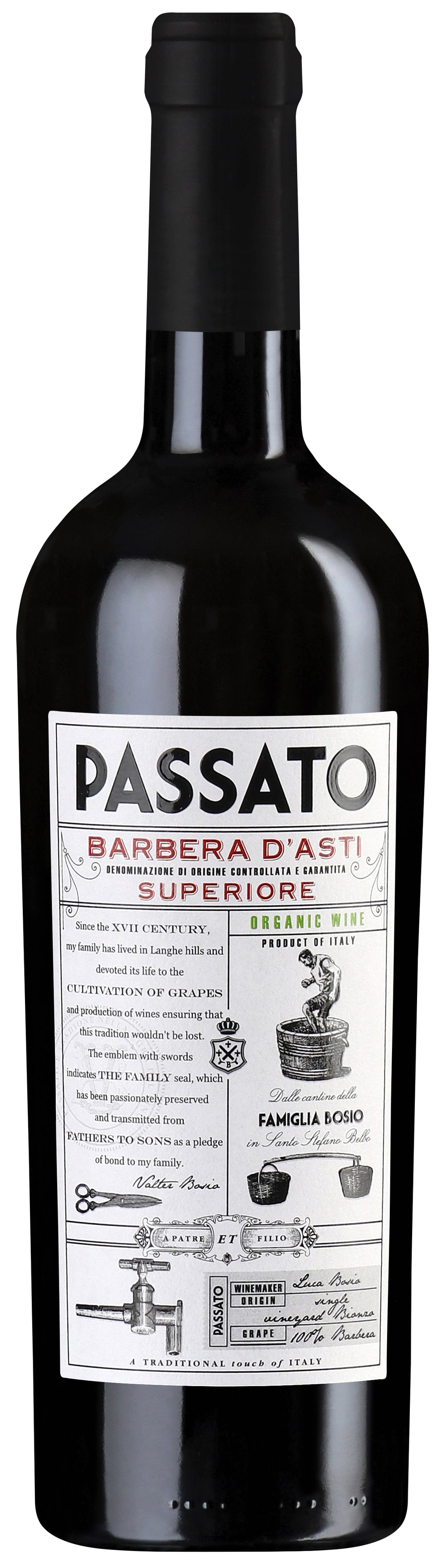 Vino Tinto Passato Barbera d´Asti Superiore DOCG (Organic Wine)