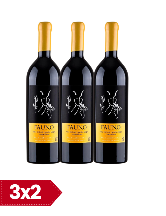 3x2 Vino Tinto La Trinidad Fauno 750 ml