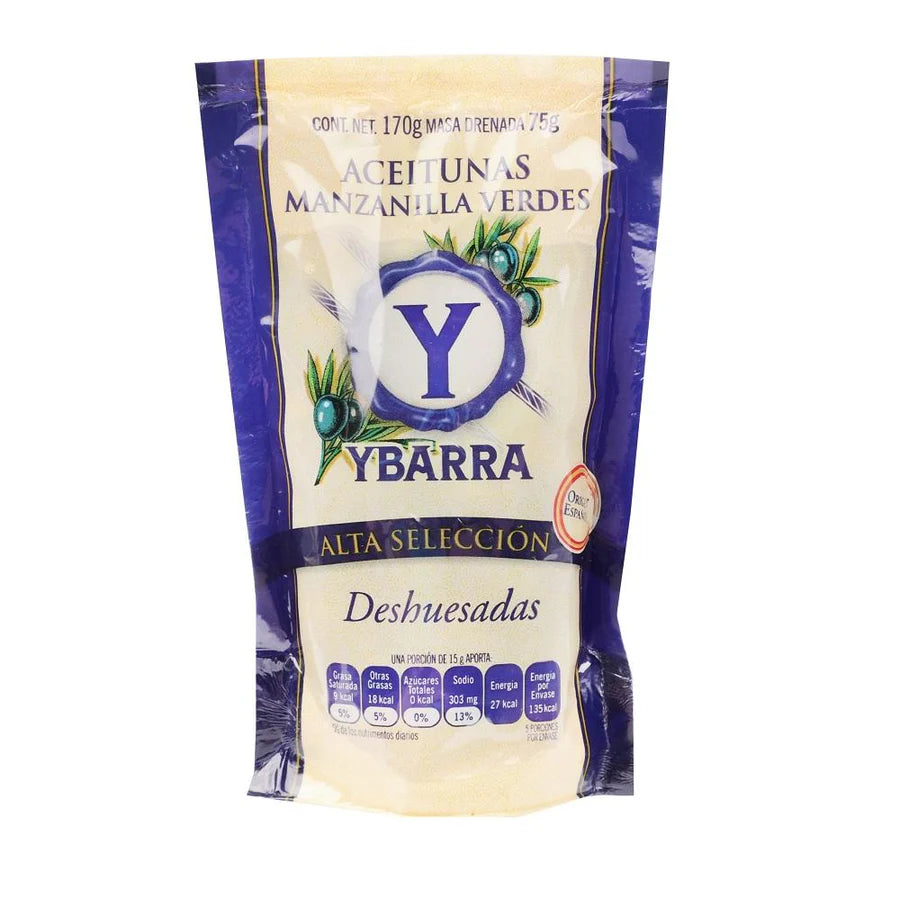 Aceitunas YBarra sin Hueso Doy Pack de 170 g