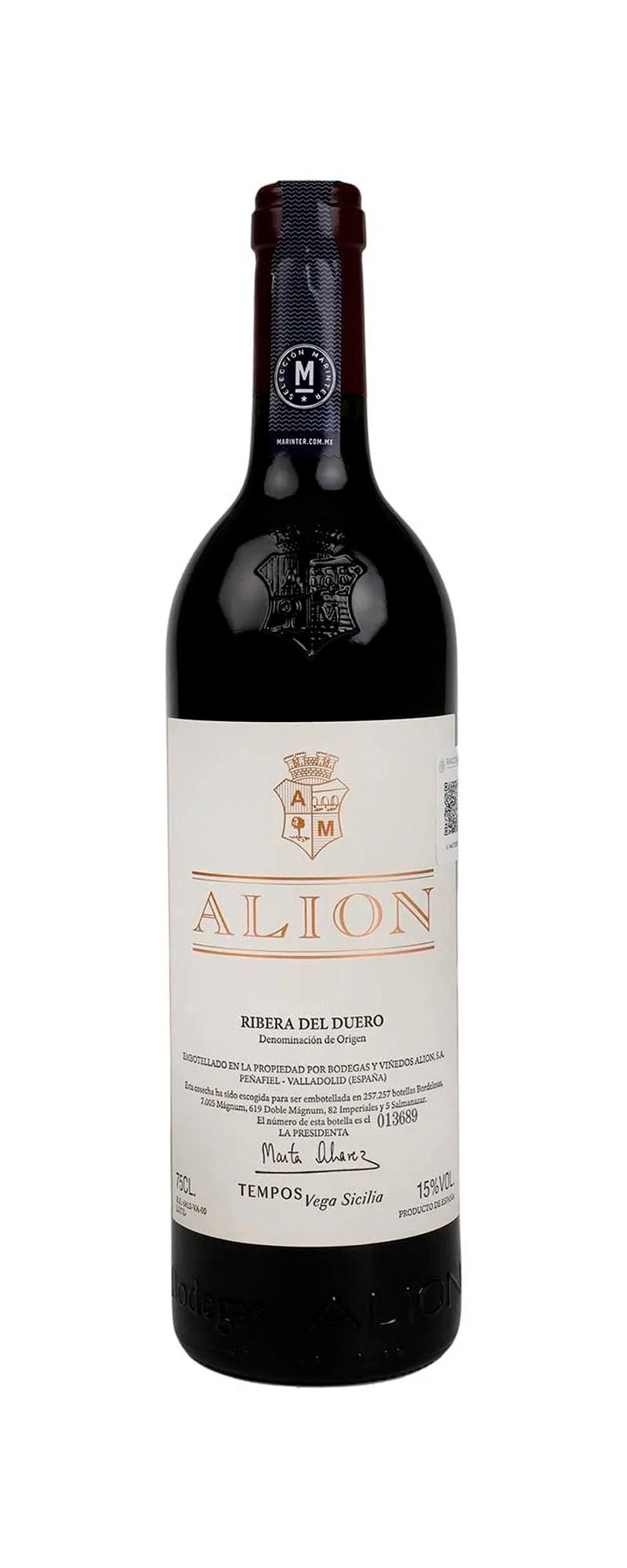 Vino Tinto Vega Sicilia Alion 750 ml