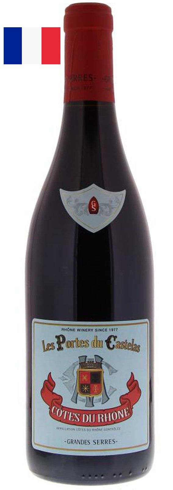 Vino Blanco Cotes Du Rhone Les Portes Du Castelas 750 ml