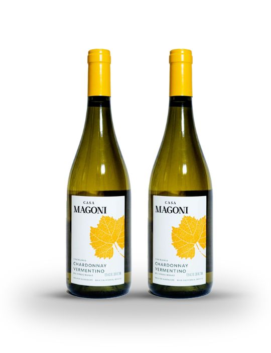 2 Pack Vino Blanco Magoni Chardonnay Vermentino 750 ml