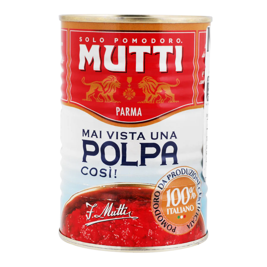 Pulpa de Tomate Mutti Finamente Picados de 400 gr