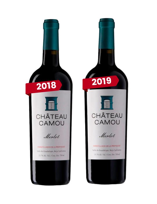 Vertical Chateau Camou Merlot 750 ml 2018 y 2019