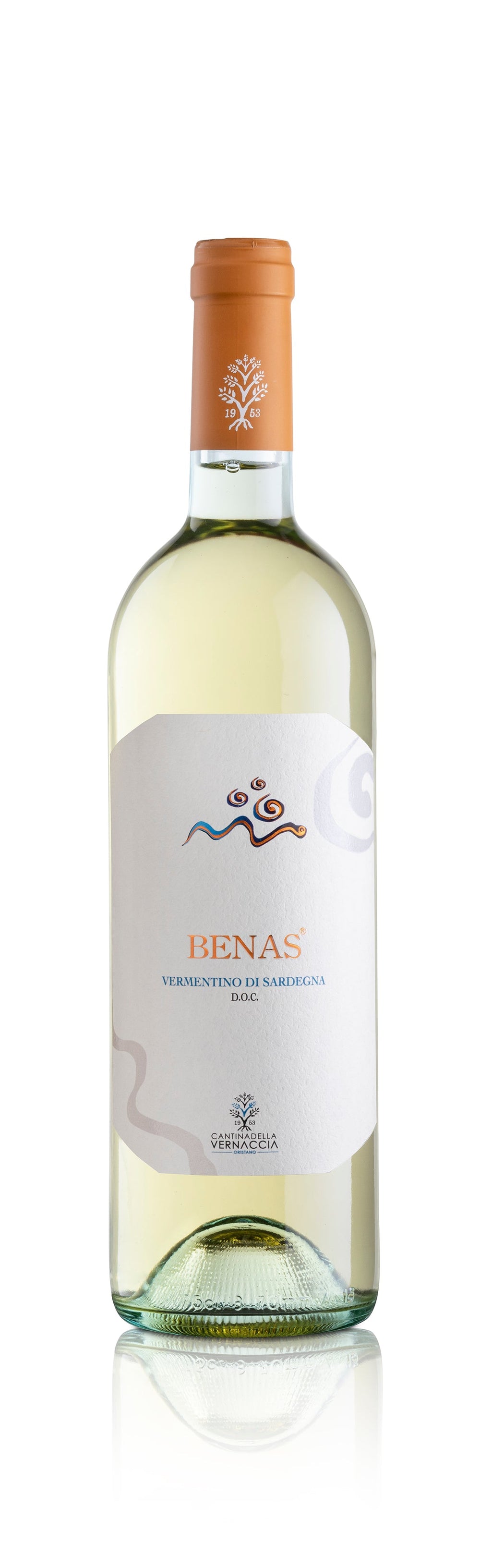 Vino Blanco Cantina della Vernaccia Benas Vermentino di Sardegna DOC